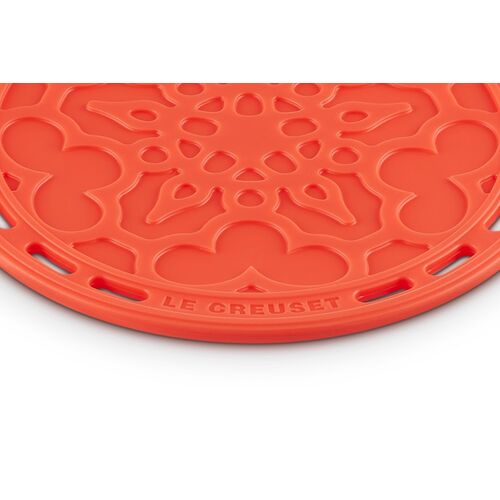 Le Creuset siliconen onderzetter - oranjerood