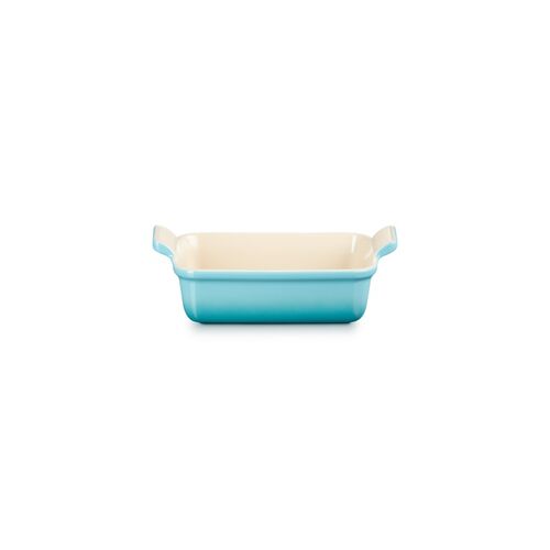 Le Creuset aardewerken rechthoekige ovenschaal - 19 cm / 1.1 liter - caribbean blue