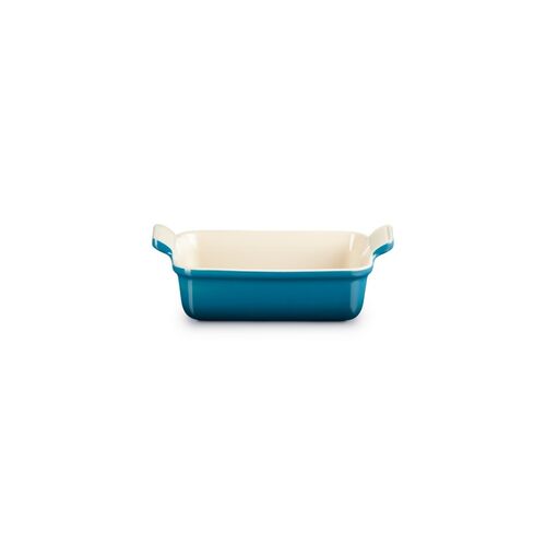 Le Creuset aardewerken rechthoekige ovenschaal - 19 cm / 1.1 liter - deep teal