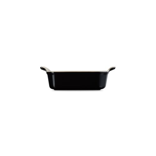 Le Creuset aardewerken rechthoekige ovenschaal - 19 cm / 1.1 liter - ebbenzwart