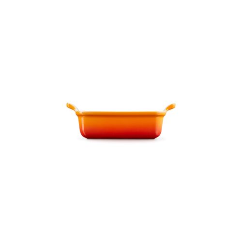 Le Creuset aardewerken rechthoekige ovenschaal - 19 cm / 1.1 liter - oranjerood