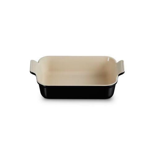 Le Creuset aardewerken rechthoekige ovenschaal - 26 cm / 2.3 liter - ebbenzwart