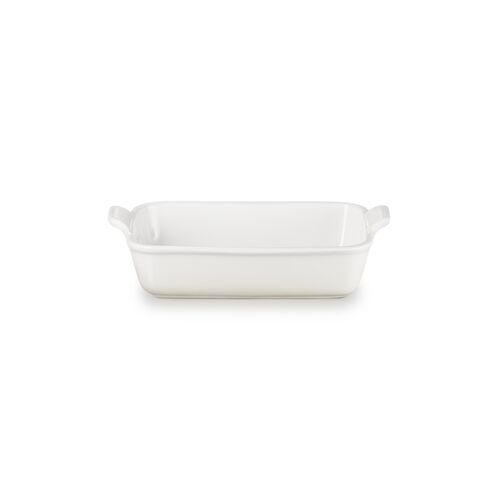 Le Creuset aardewerken rechthoekige ovenschaal - 26 cm / 2.3 liter - meringue