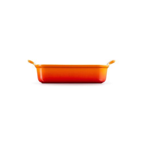 Le Creuset aardewerken rechthoekige ovenschaal - 26 cm / 2.3 liter - oranjerood