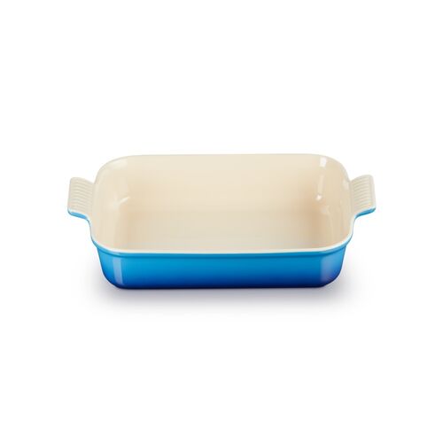 Le Creuset aardewerken rechthoekige ovenschaal - 32 cm / 3.8 liter - azure