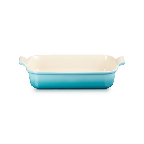 Le Creuset aardewerken rechthoekige ovenschaal - 32 cm / 3.8 liter - caribbean blue