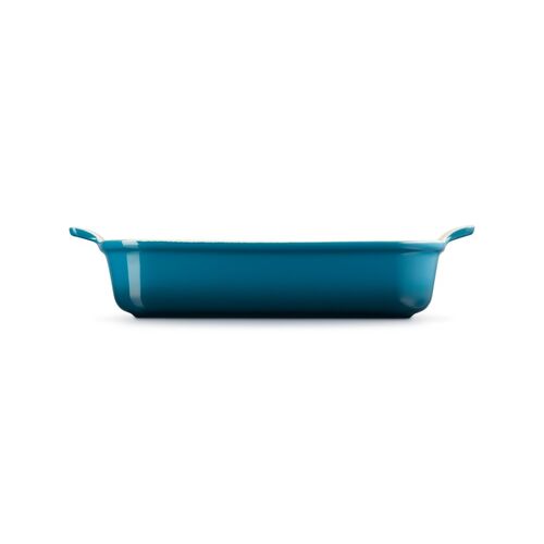 Le Creuset aardewerken rechthoekige ovenschaal - 32 cm / 3.8 liter - deep teal