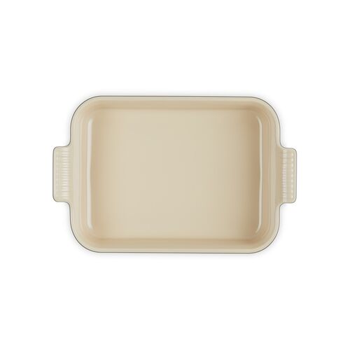 Le Creuset aardewerken rechthoekige ovenschaal - 32 cm / 3.8 liter - ebbenzwart