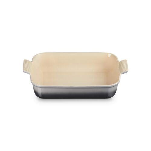 Le Creuset aardewerken rechthoekige ovenschaal - 32 cm / 4.0 liter - flint