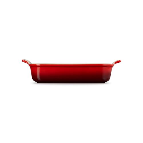 Le Creuset aardewerken rechthoekige ovenschaal - 32 cm / 3.80 liter - kersenrood