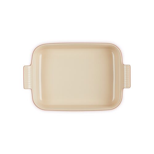 Le Creuset aardewerken rechthoekige ovenschaal - 32 cm / 3.80 liter - kersenrood