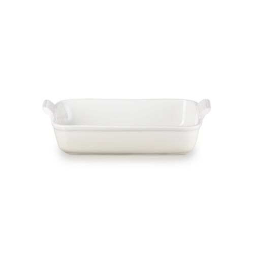 Le Creuset aardewerken rechthoekige ovenschaal - 32 cm / 3.8 liter - meringue