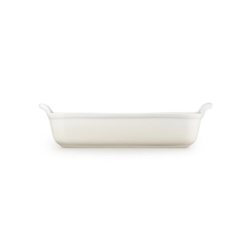 Le Creuset aardewerken rechthoekige ovenschaal - 32 cm / 3.8 liter - meringue