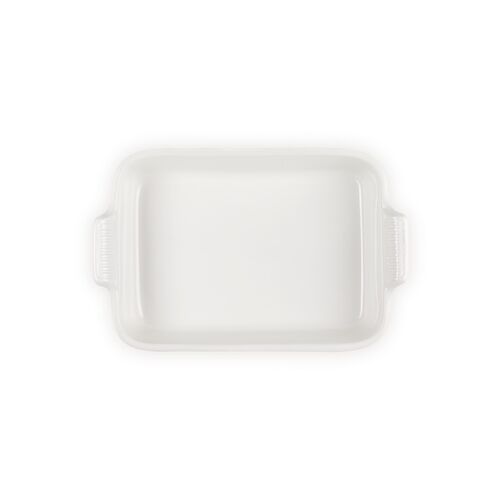 Le Creuset aardewerken rechthoekige ovenschaal - 32 cm / 3.8 liter - meringue