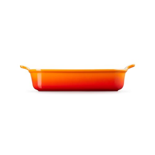 Le Creuset aardewerken rechthoekige ovenschaal - 32 cm / 3.8 liter - oranjerood