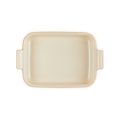 Le Creuset aardewerken rechthoekige ovenschaal - 32 cm / 3.8 liter - oranjerood