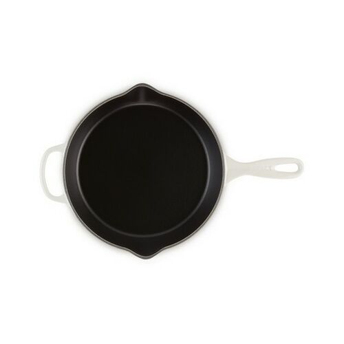 Le Creuset gietijzeren hoge skillet - 26 cm / 2 liter - meringue