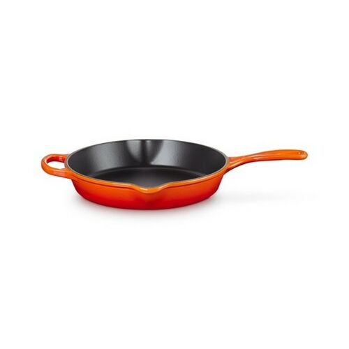 Le Creuset gietijzeren hoge skillet - 26 cm / 2 liter - oranjerood