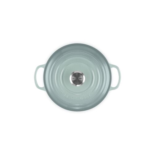 Le Creuset gietijzeren ronde braadpan 20 cm / 2.4 liter - sea salt
