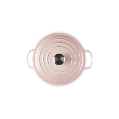 Le Creuset gietijzeren ronde braadpan 20 cm / 2.4 liter - shell pink