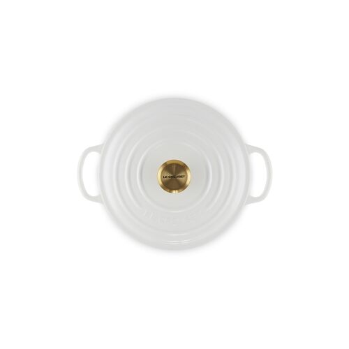 Le Creuset gietijzeren ronde braadpan 20 cm / 2.4 liter - wit