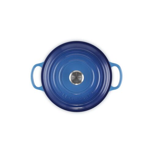 Le Creuset gietijzeren ronde braadpan 22 cm / 3.3 liter - azure