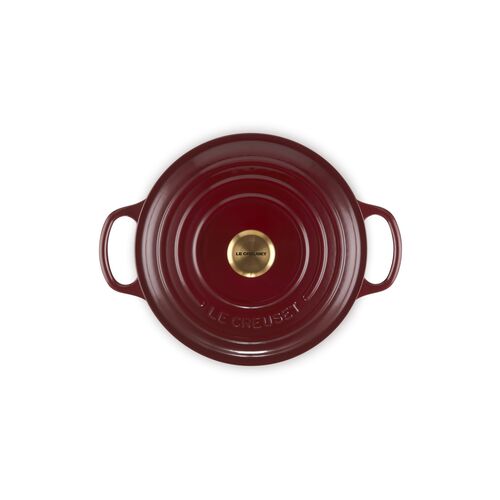Le Creuset gietijzeren ronde braadpan 22 cm / 3.3 liter - garnet