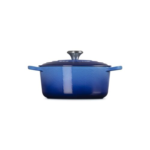 Le Creuset gietijzeren ronde braadpan 24 cm / 4.2 liter - azure
