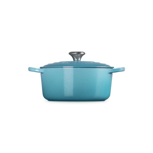 Le Creuset gietijzeren ronde braadpan 24 cm / 4.2 liter - caribbean blue