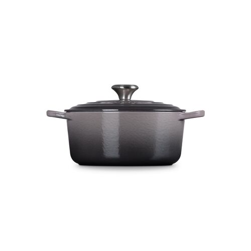 Le Creuset gietijzeren ronde braadpan 24 cm / 4.2 liter - flint