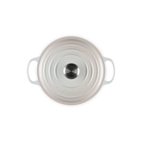 Le Creuset gietijzeren ronde braadpan 24 cm / 4.2 liter - meringue