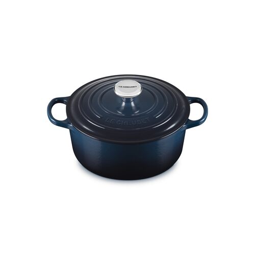Le Creuset gietijzeren ronde braadpan 24 cm / 4.2 liter - nuit