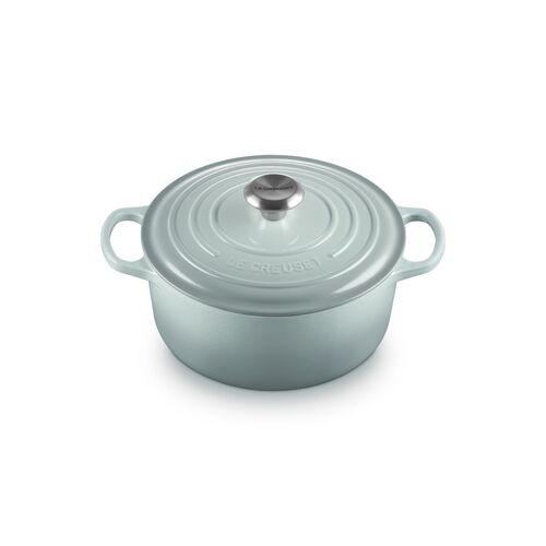 Le Creuset gietijzeren ronde braadpan 24 cm / 4.2 liter - sea salt