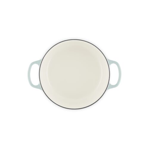Le Creuset gietijzeren ronde braadpan 24 cm / 4.2 liter - sea salt