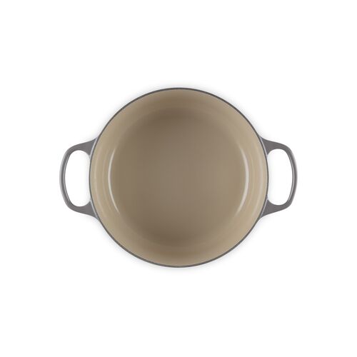 Le Creuset gietijzeren ronde braadpan 26 cm / 5.3 liter - flint