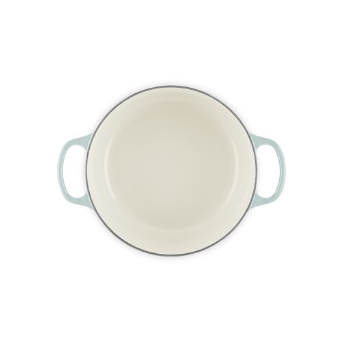 Le Creuset gietijzeren ronde braadpan 26 cm / 5.3liter - sea salt