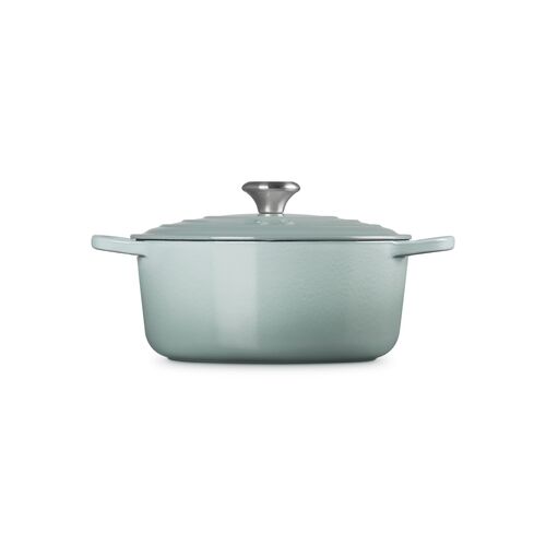 Le Creuset gietijzeren ronde braadpan 26 cm / 5.3liter - sea salt