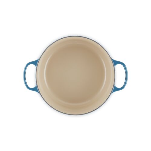 Le Creuset gietijzeren ronde braadpan 28 cm / 6.7 liter - deep teal