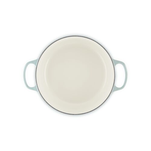 Le Creuset gietijzeren ronde braadpan 28 cm / 6.7 liter - sea salt