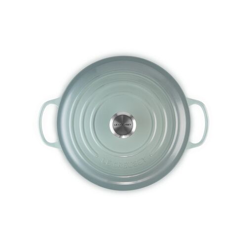 Le Creuset gietijzeren ronde braadpan 28 cm / 6.7 liter - sea salt
