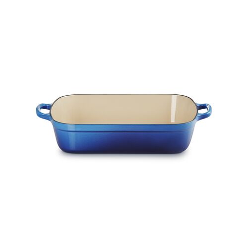 Le Creuset gietijzeren braadslede 33 cm / 4.9 liter - azure