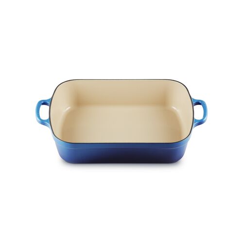 Le Creuset gietijzeren braadslede 33 cm / 4.9 liter - azure