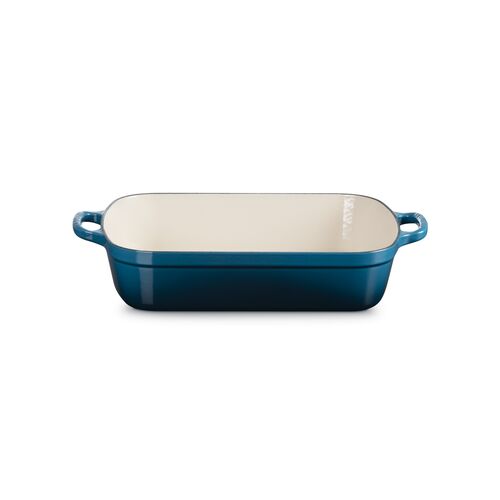 Le Creuset gietijzeren braadslede 33 cm / 4.9 liter - deep teal