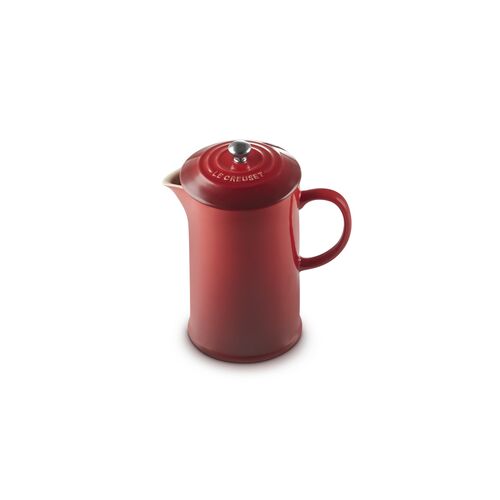 Le Creuset aardewerken cafetière - kersenrood