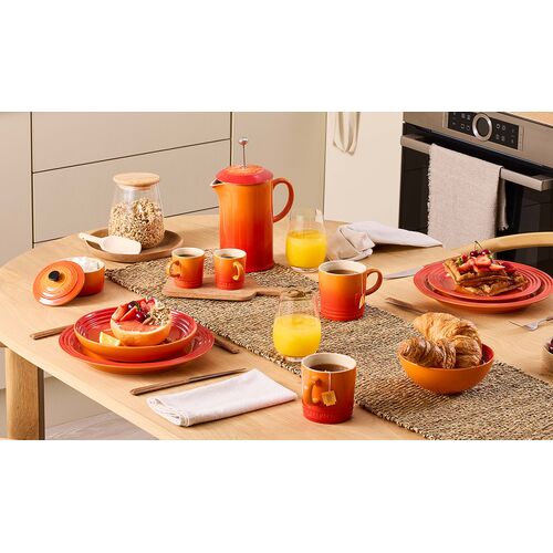 Le Creuset aardewerken cafetière - oranjerood