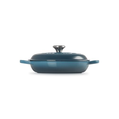 Le Creuset gietijzeren campagnard 26 cm / 2.2 liter - deep teal