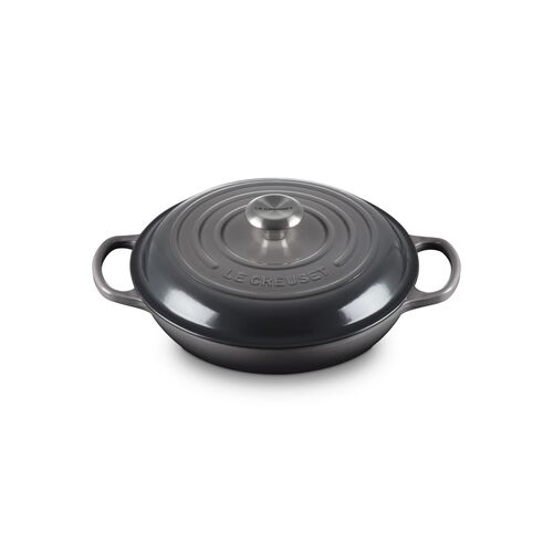 Le Creuset gietijzeren campagnard 26 cm / 2.2 liter - flint