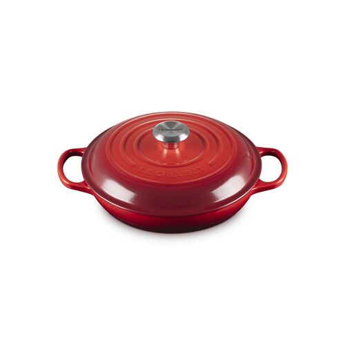 Le Creuset gietijzeren campagnard 26 cm / 2.2 liter - kersenrood