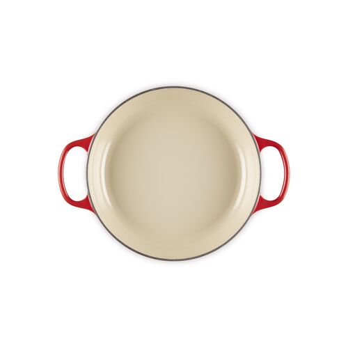 Le Creuset gietijzeren campagnard 26 cm / 2.2 liter - kersenrood