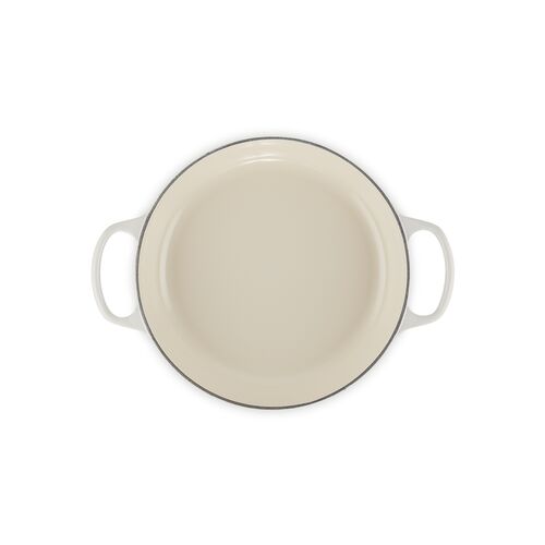 Le Creuset gietijzeren campagnard 26 cm / 2.2 liter - meringue